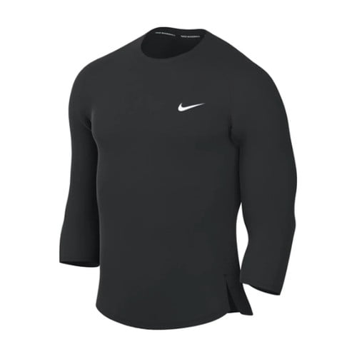 Nike Men's Dri-FIT Baseball Training Top 3/4 Sleeve, Black, Size L