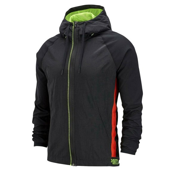 Nike Men's Flex Sport Clash Full Zip Hoodie Jacket Large Black Green Red