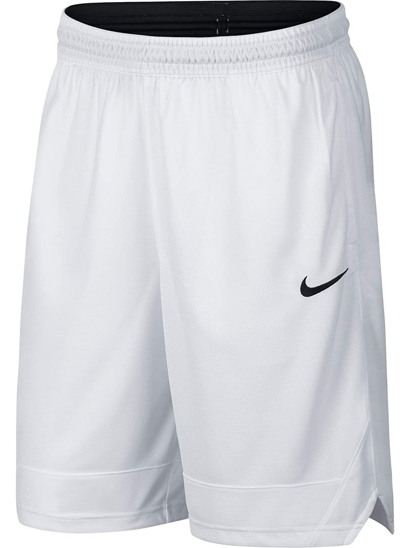 Nike Men's Dri-FIT Icon Basketball Athletic Shorts White Large