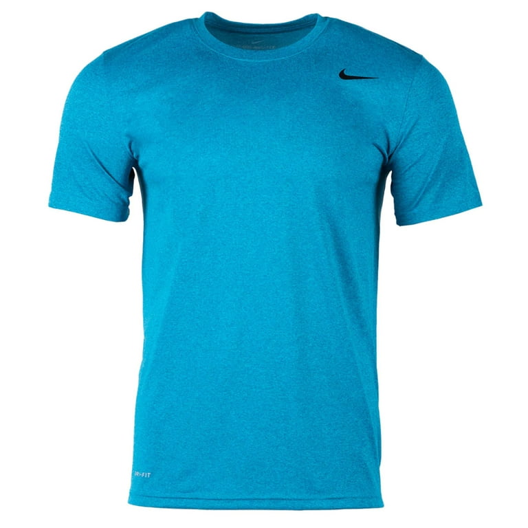 Nike Men's Lightweight Legend 2.0 Dri-Fit Athletic T-Shirt (Aqua Blue, XL)
