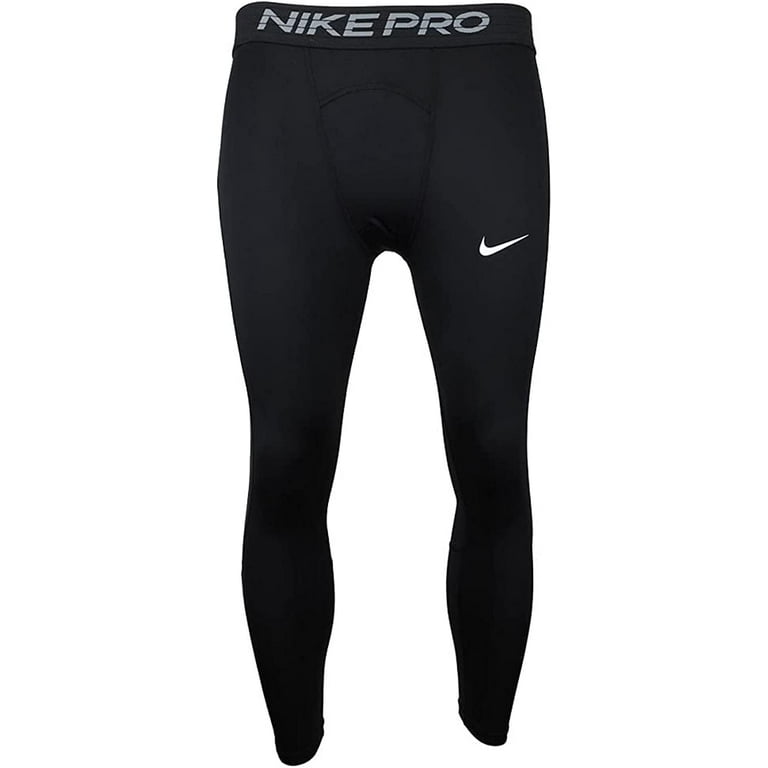 Nike Men's Dri-FIT Pro 3/4 Tight (Black, Small)