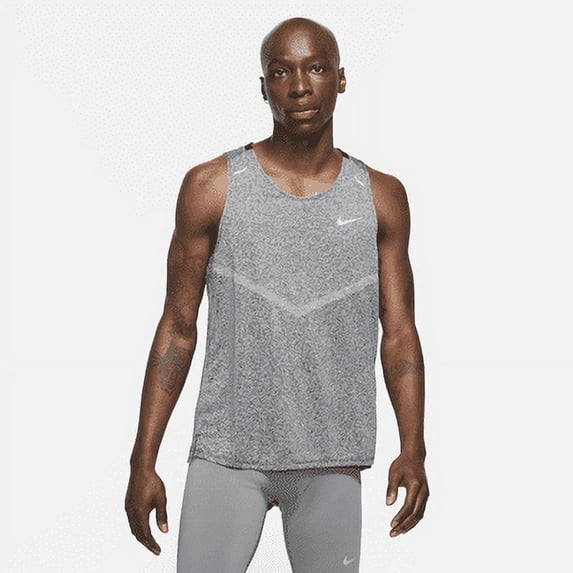 Nike Rise 365 Men's Dri-FIT Running Tank Color: Black/Heather Size: S