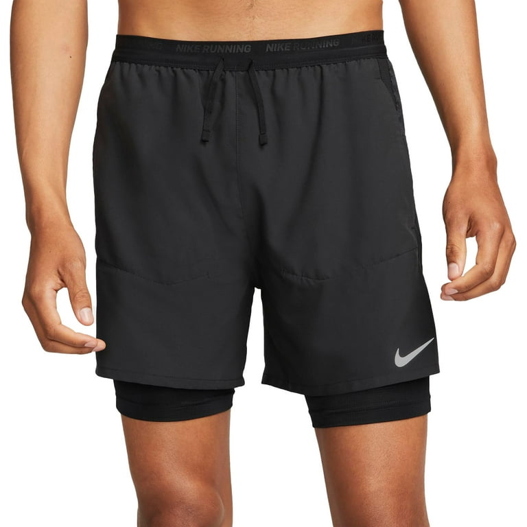 Nike Men s Dri FIT Stride Hybrid Shorts Black S Walmart