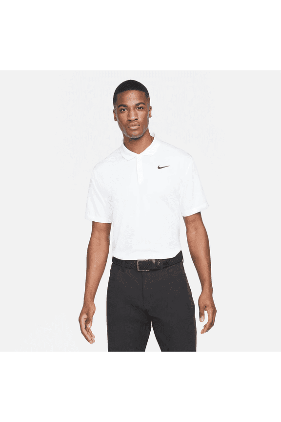 Men's Dri-FIT Victory Polo Shirt (White), Medium
