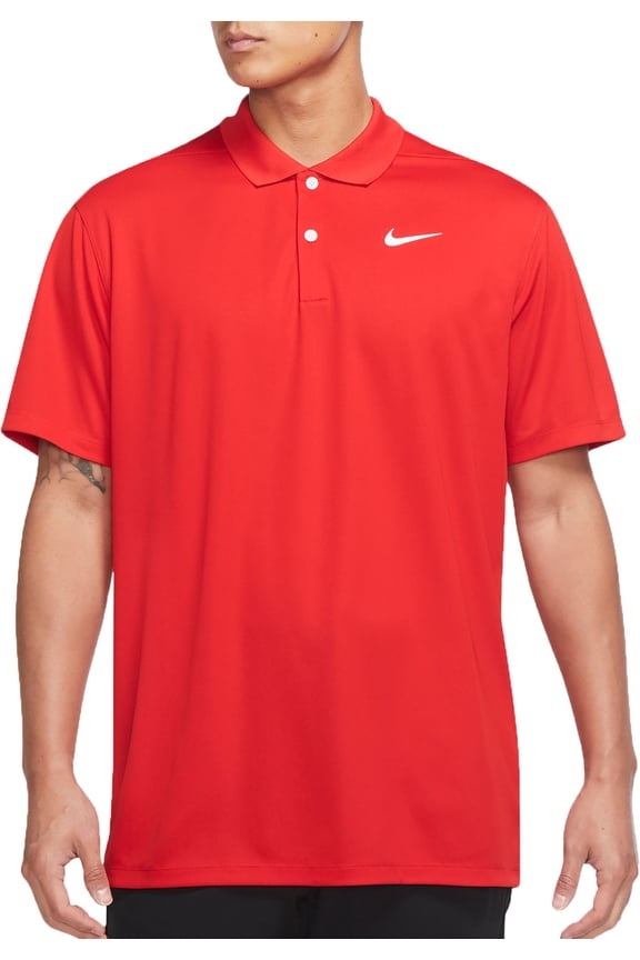 Men's Dri-FIT Victory Solid Golf Polo (University Red, XL)