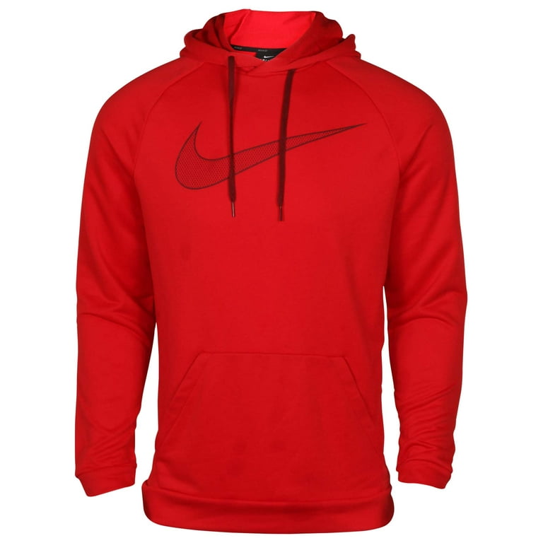 Pullover Nike Men's Swoosh Hoodie Red Nike Men's Dri-Fit