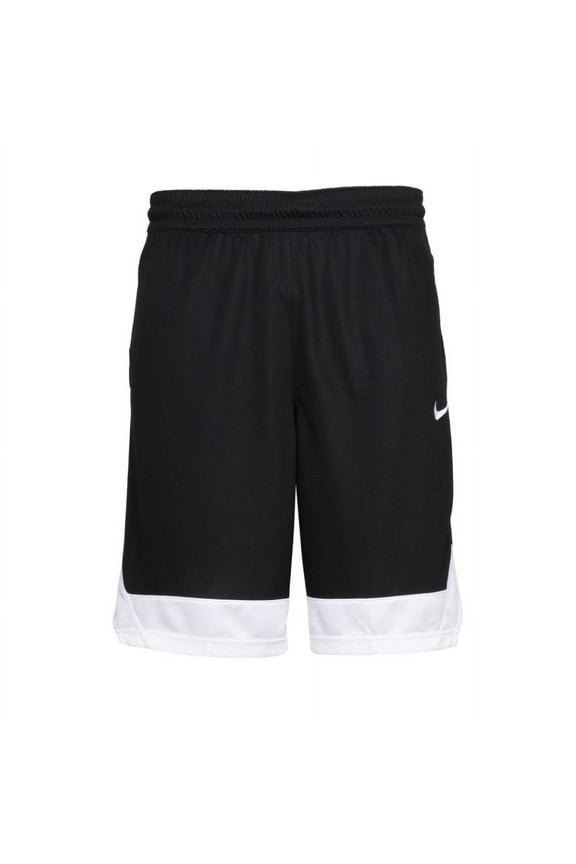 Men's Dri-Fit Icon Basketball Shorts (Black/White, Small)