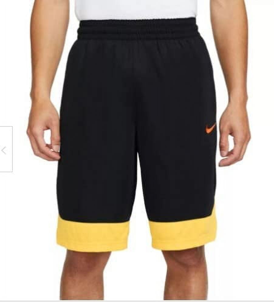 Black and yellow nike basketball shorts cheap