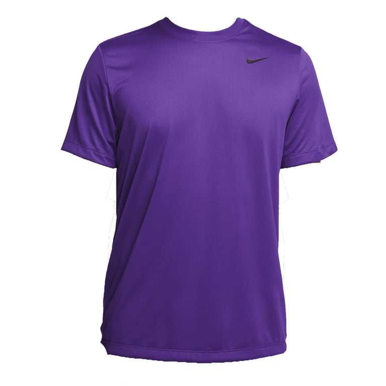 Nike Men's Dri-Fit Legend Fitness T-Shirt Purple Black LG - Main Image