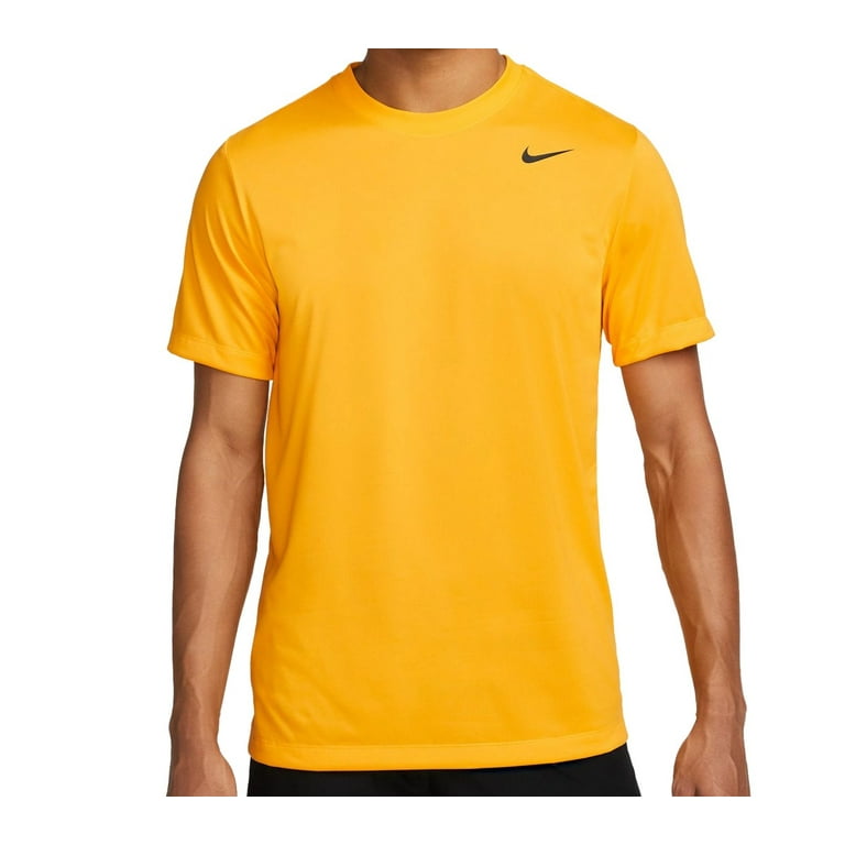 Nike Men s Dri Fit Legend Fitness T Shirt Gold Black 2XL Walmart