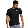 thumbnail image 1 of Nike Men's Dri Fit Miler Running Shirt Black/Reflective Silver Medium AJ7565-010, 1 of 4