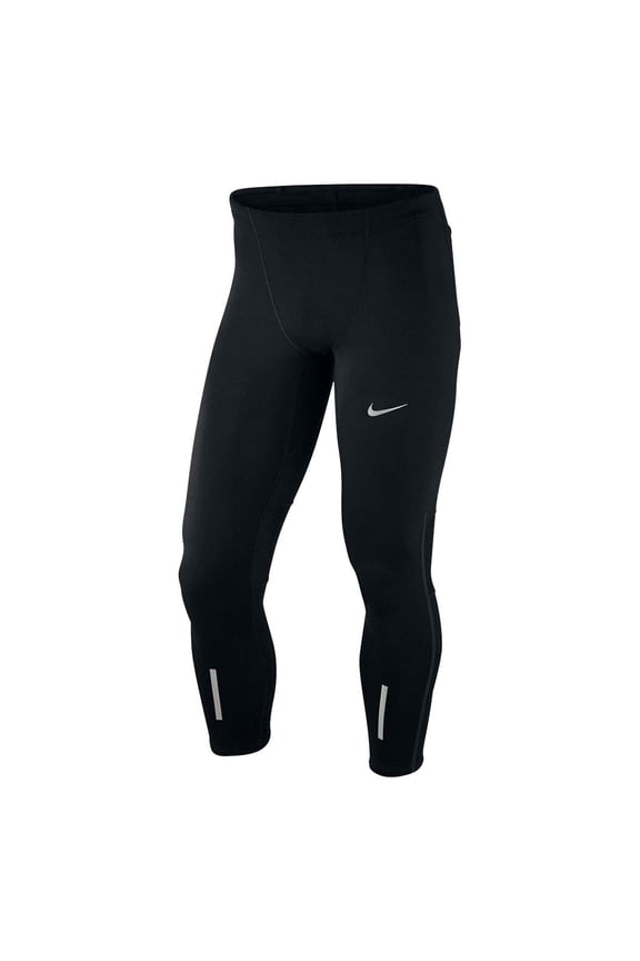 Men's Dri-Fit Power Tech Running Tights-Black-XL