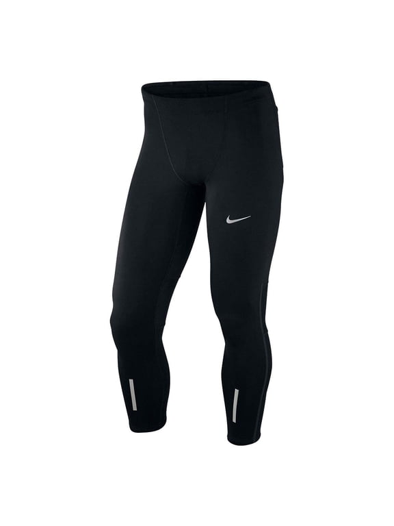 Men's Dri-Fit Power Tech Running Tights-Black-XL