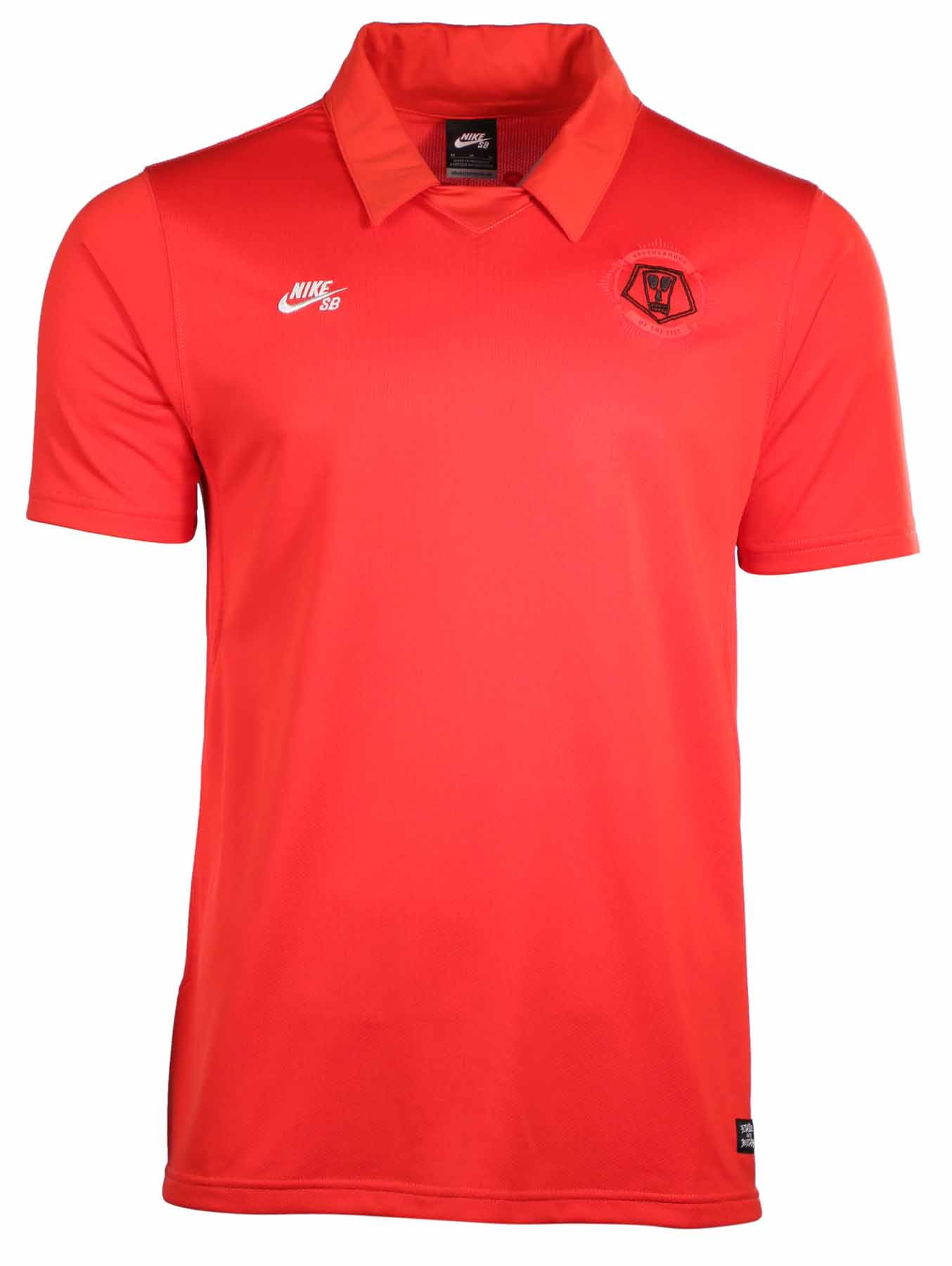 red nike sb shirt