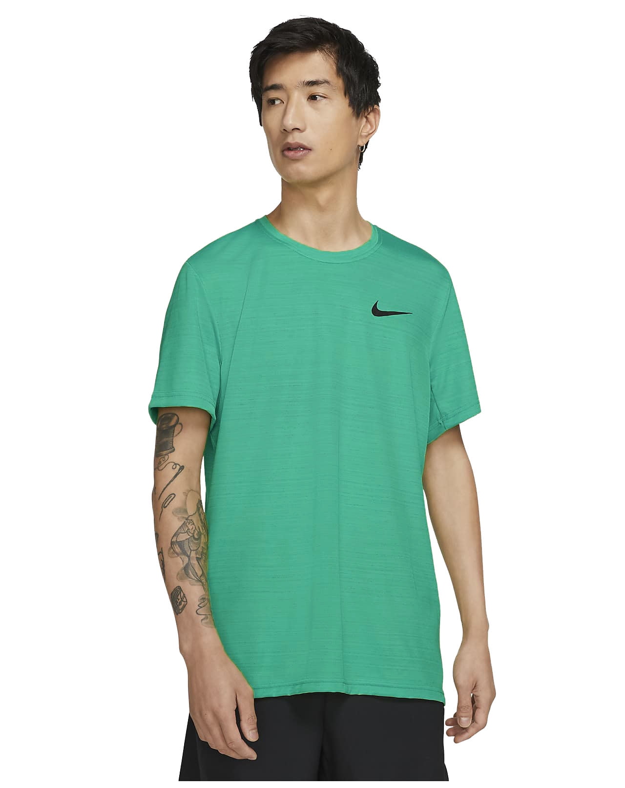 Men's Dri-Fit Superset Training Top (Neptune Green, Large)