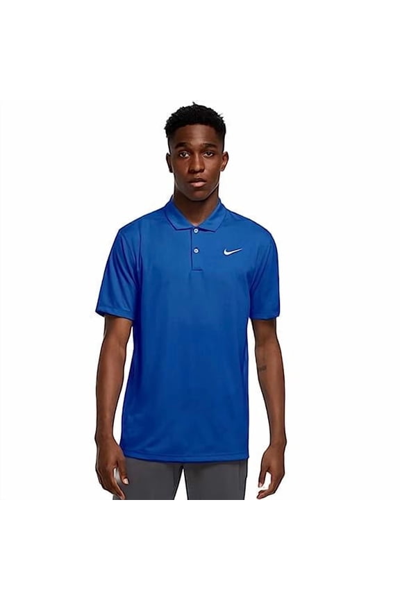 Men's Dri-Fit Victory Polo, Royal Blue/White, S Regular US