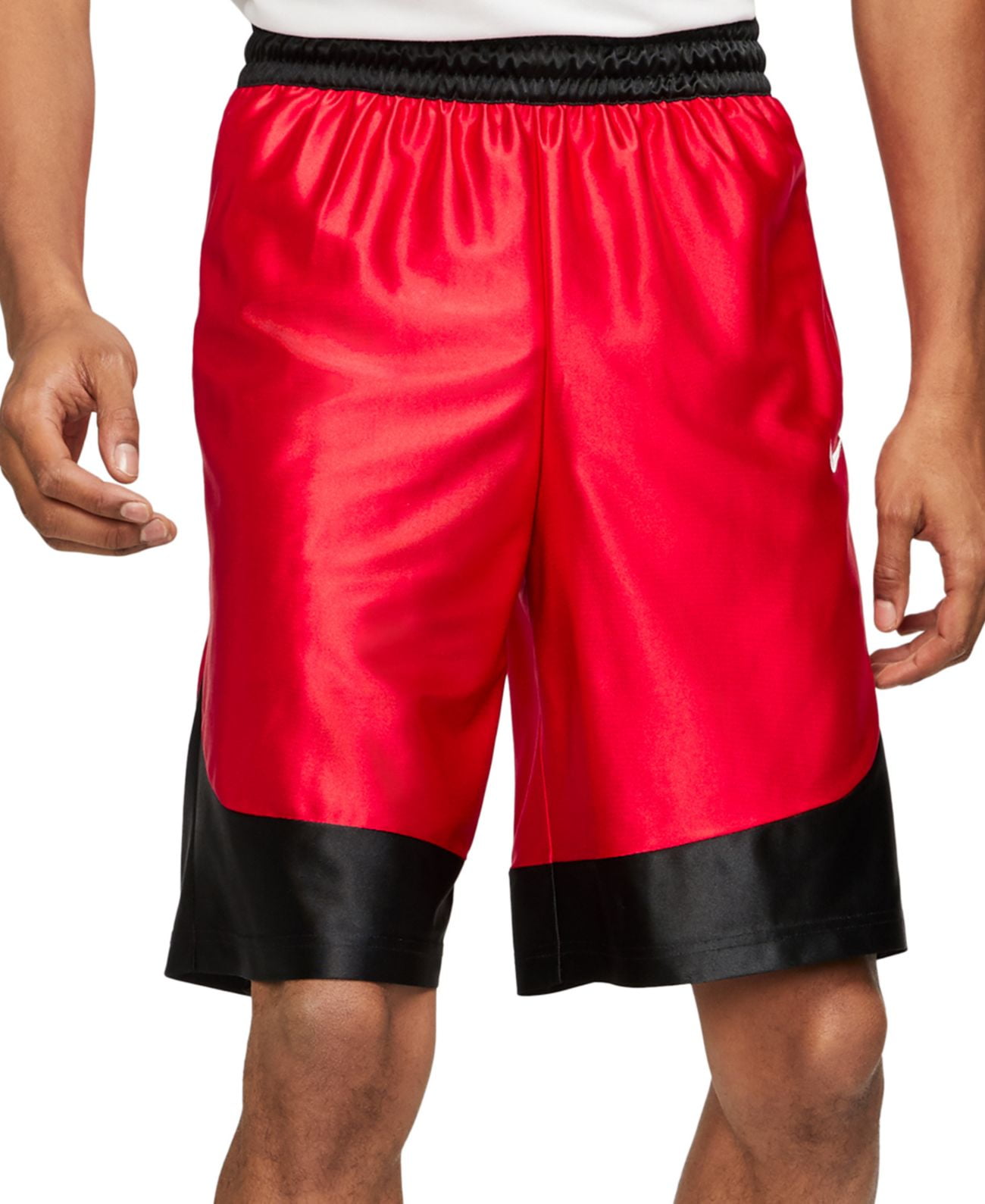 Nike Mens Drifit Durasheen Shorts, Red, Medium