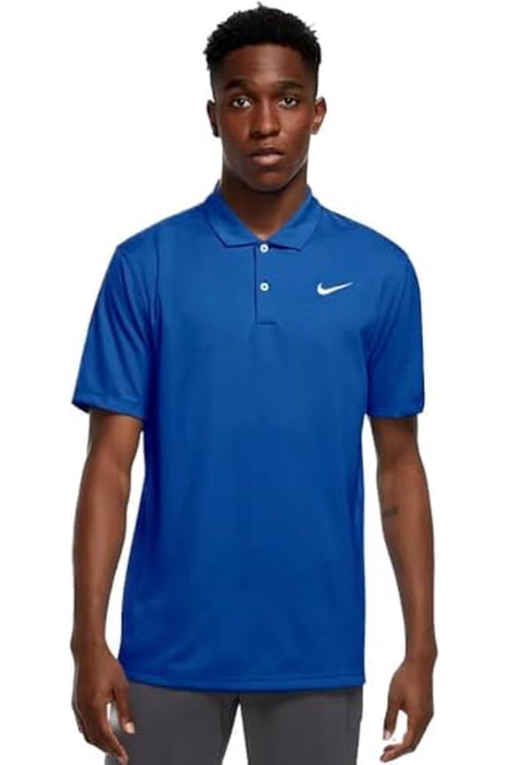 Men's Dri-fit Victory Polo (as1, Alpha, m, Regular, Regular, Medium, Blue/White)