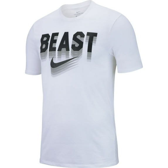 Nike Men's Dry "Beast" Short Sleeve T‑Shirt AO3833-100 White