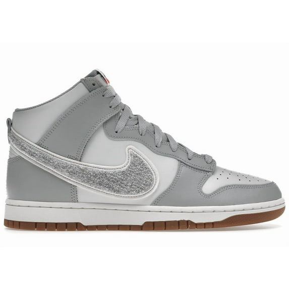 Nike Men's Dunk High University Chenille Swoosh Light Smoke Grey Shoes, from StockX