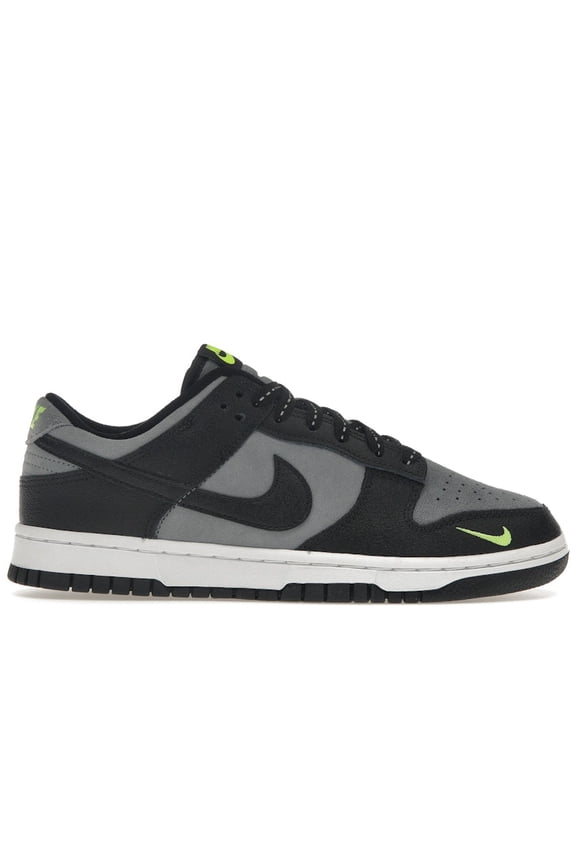 Men's Dunk Low Black Cool Grey Volt Mini Swoosh Shoes, from StockX