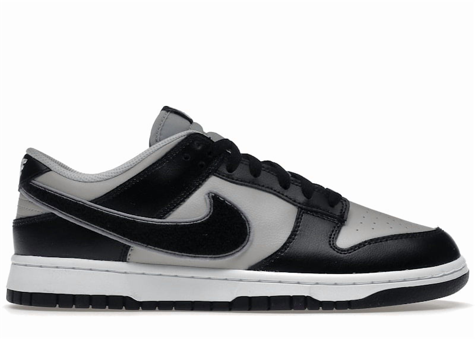 Nike Men's Dunk Low Chenille Swoosh Black Grey Shoes, from StockX