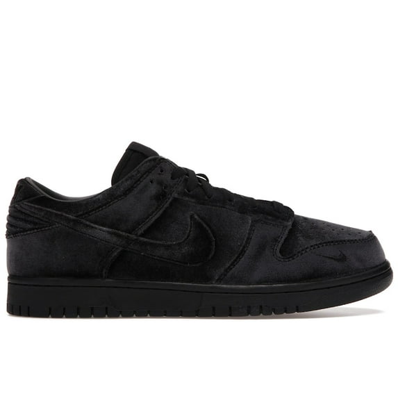 Nike Men's Dunk Low Dover Street Market Triple Black Velvet Shoes, from StockX