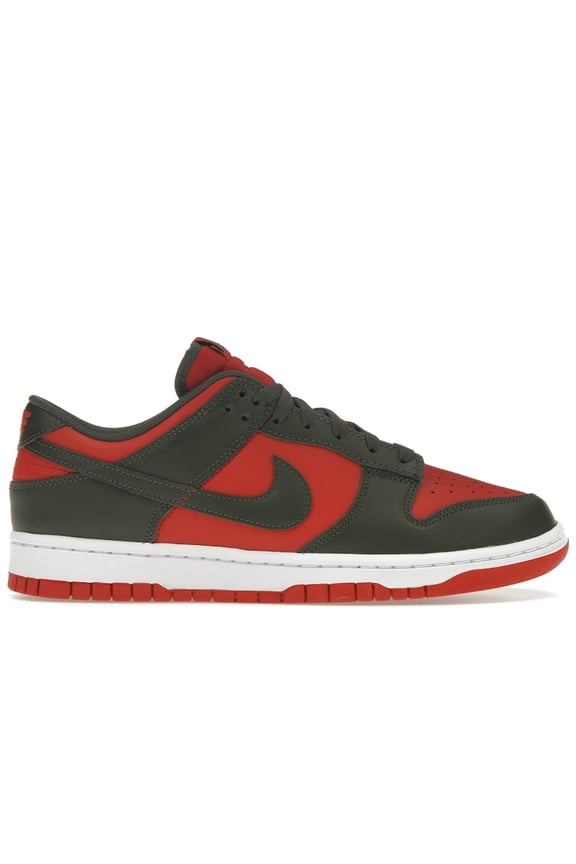 Men's Dunk Low Mystic Red Cargo Khaki Shoes, from StockX