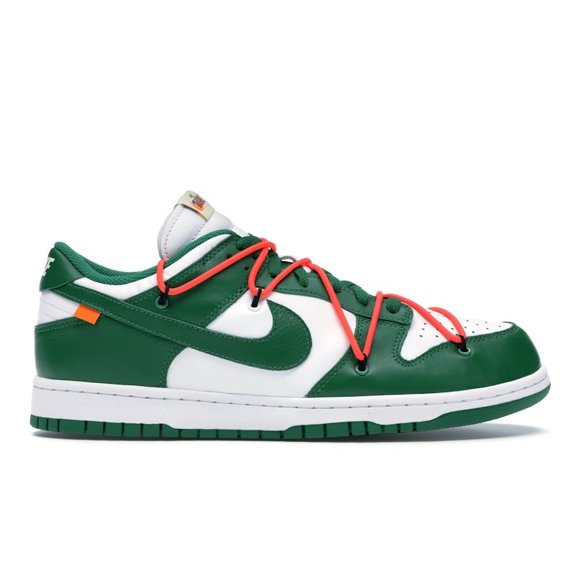 Nike Men's Dunk Low Off-White Pine Green Shoes, from StockX