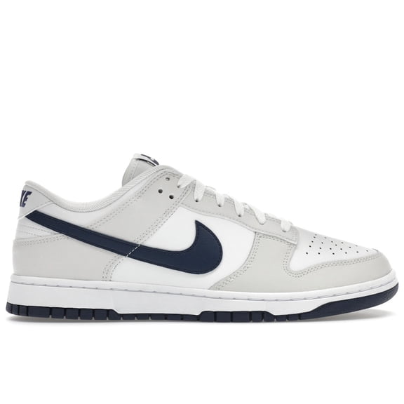Nike Men's Dunk Low Retro White Midnight Navy Shoes, from StockX