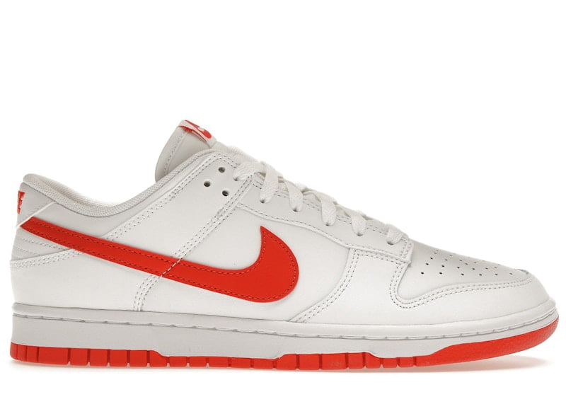 Men's Dunk Low Retro White Picante Red, from StockX