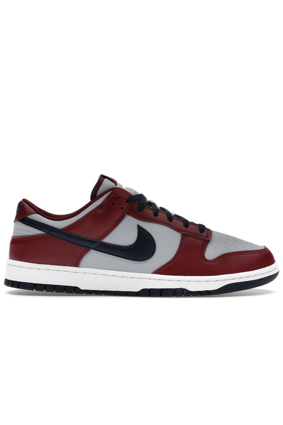 Men's Dunk Low Retro Wolf Grey Obsidian Dark Team Red Shoes, from StockX