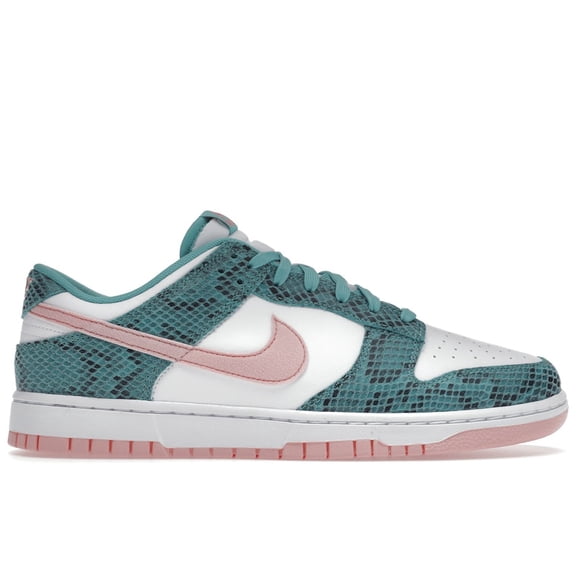 Nike Men's Dunk Low Snakeskin Washed Teal Bleached Coral Shoes, from StockX