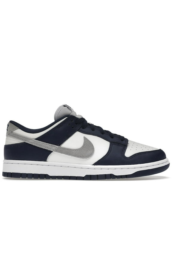 Men's Dunk Low Summit White Midnight Navy Shoes, from StockX