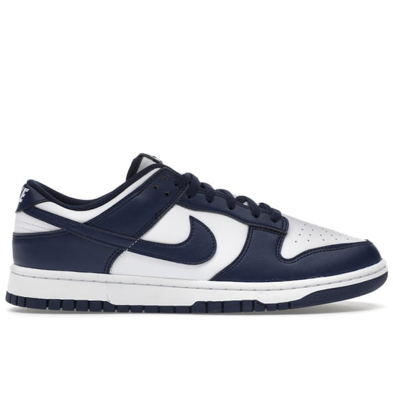 Nike Men's Dunk Low White Midnight Navy Shoes, from StockX