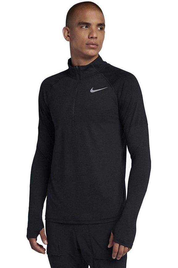 Men's Element 1/2 Zip Running Top Black Size Large