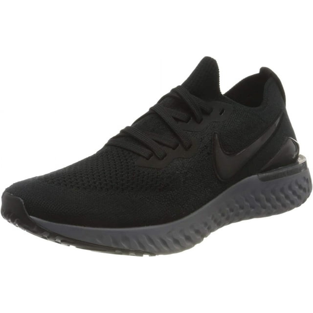 Nike Men's Epic React Flyknit 2 Running Shoe (10, Black/BlackGunsmokeAnthracite)