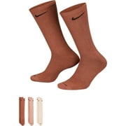 Nike Men`s Everyday Plus Cotton Cushioned Training Crew Socks 3 Pack MultiSX6888-914/B, Large