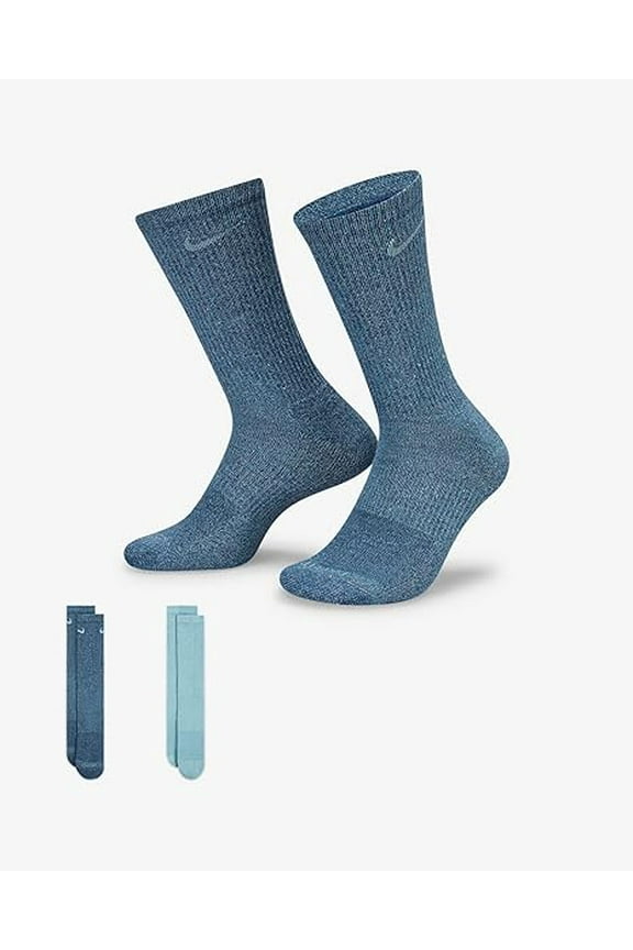 Men`s Everyday Plus Cushioned Training Crew Socks 2 Pairs