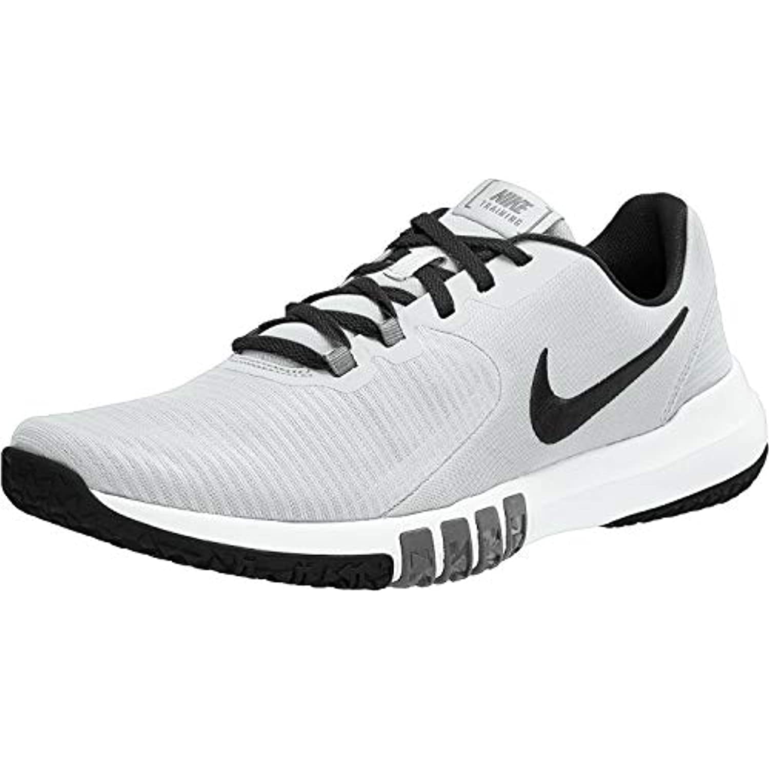 Nike Men's Flex Control TR4 Cross Trainer, White/Blacksmoke Grey, 10.5