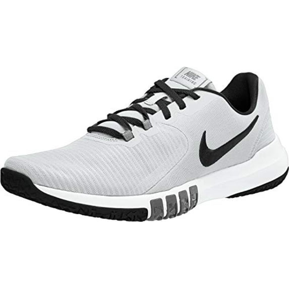 Nike Men's Flex Control TR4 Cross Trainer, White/Blacksmoke Grey, 12 Regular US