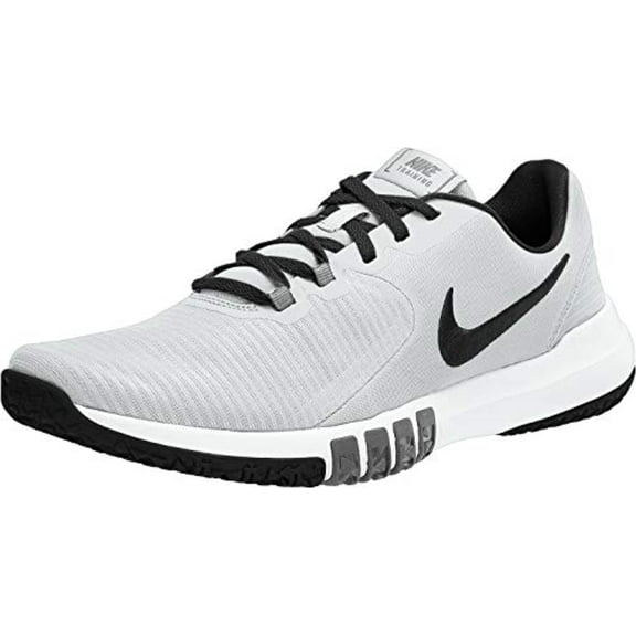 Nike Men's Flex Control TR4 Cross Trainer, White/Blacksmoke Grey, 9.5 Regular US