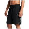 thumbnail image 1 of Nike Men's Flex Hyper Elite Basketball Shorts - Black/Black/White - Size XXL, 1 of 2