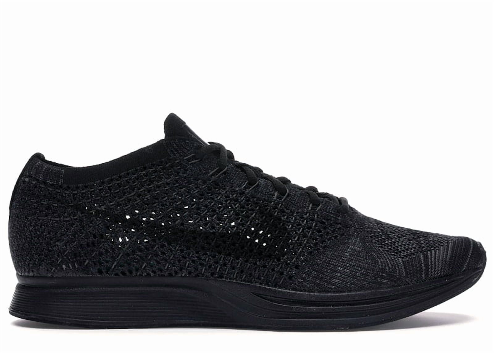 Nike Air Max Flyknit Racer Mens 11 Triple Black Running Shoe Next Nature Trainer ⚫️Nike Air Max Flyknit Racer Next Nature “Triple Black  main image 4