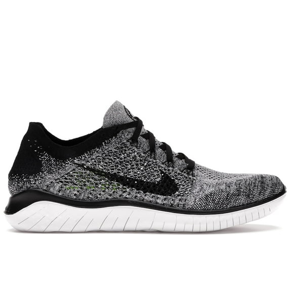 Nike Men's Free RN Flyknit 2018 Black White Ombre Running Shoes, from StockX
