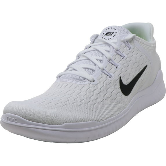 Nike Men's Free Rn 2018 White / Black Ankle-High Running - 10M