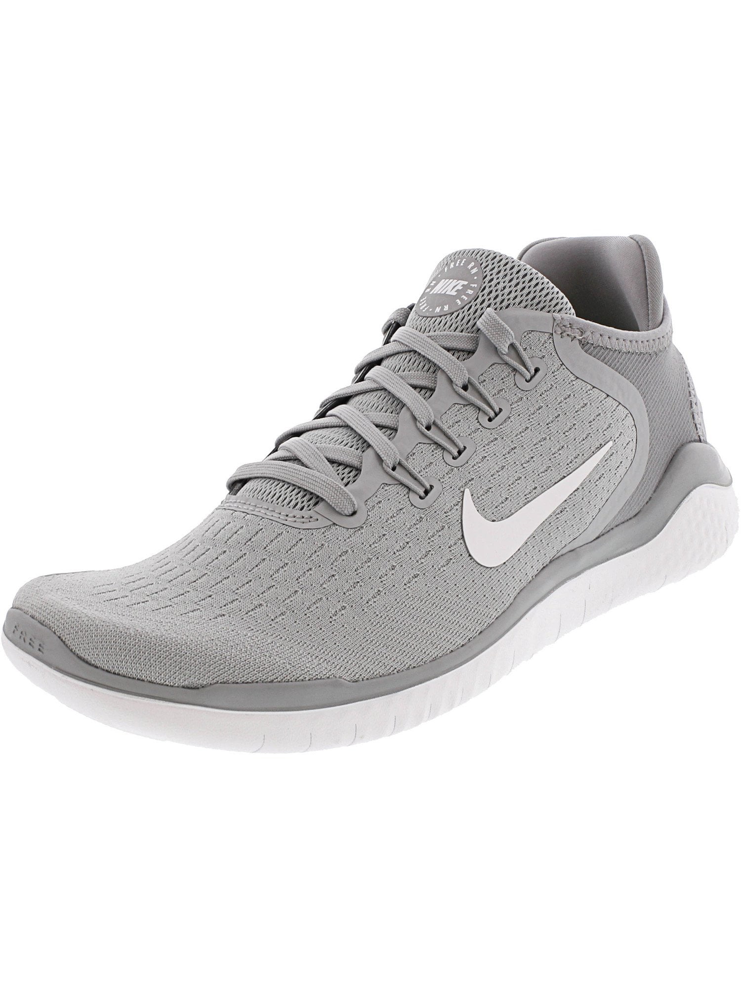Nike Men's Free Rn 2018 Wolf Grey White Volt Ankle-High Running Shoe  8.5M