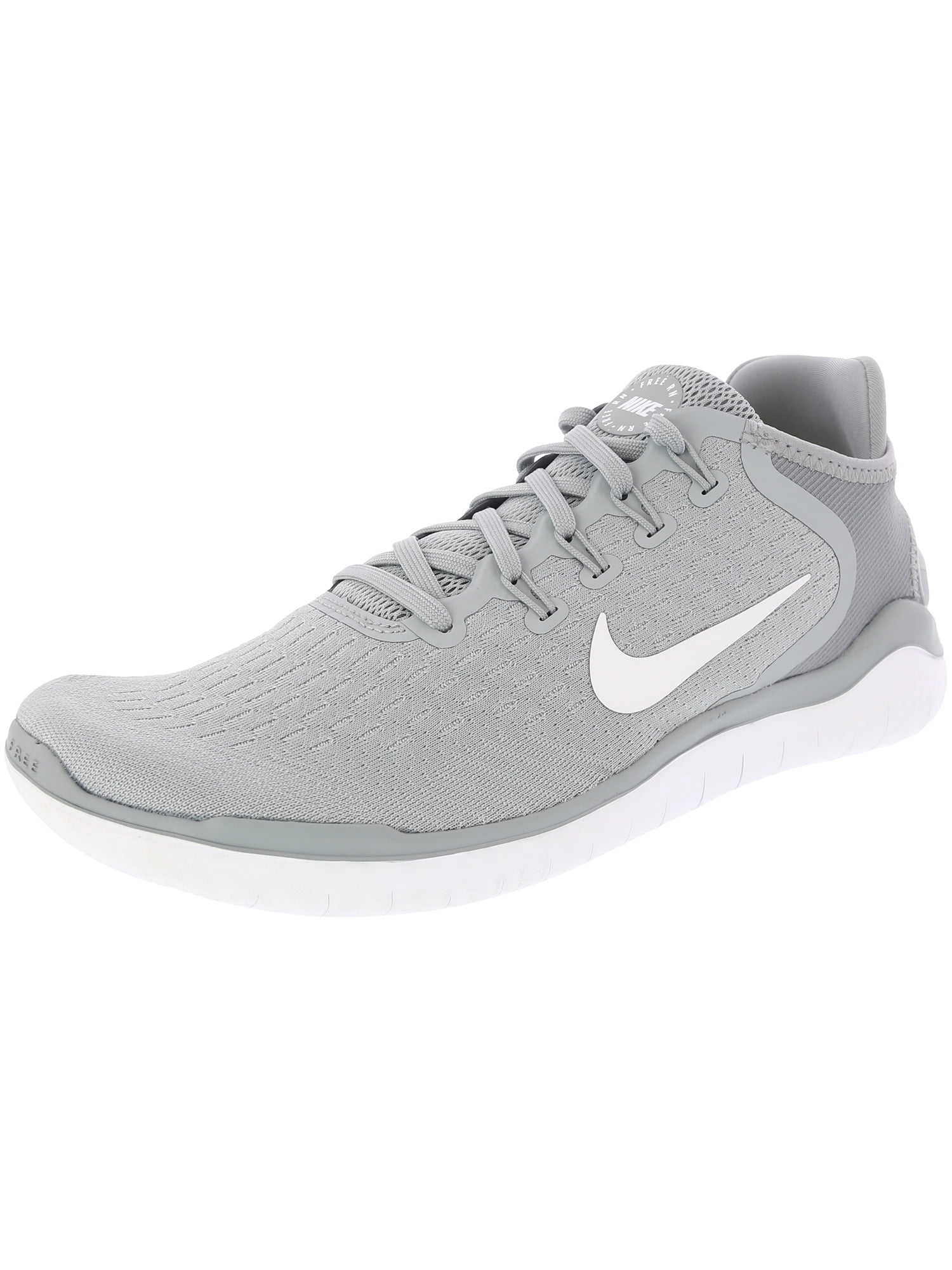 Nike Men's Free Rn 2018 Wolf Grey White-White-Volt Ankle-High