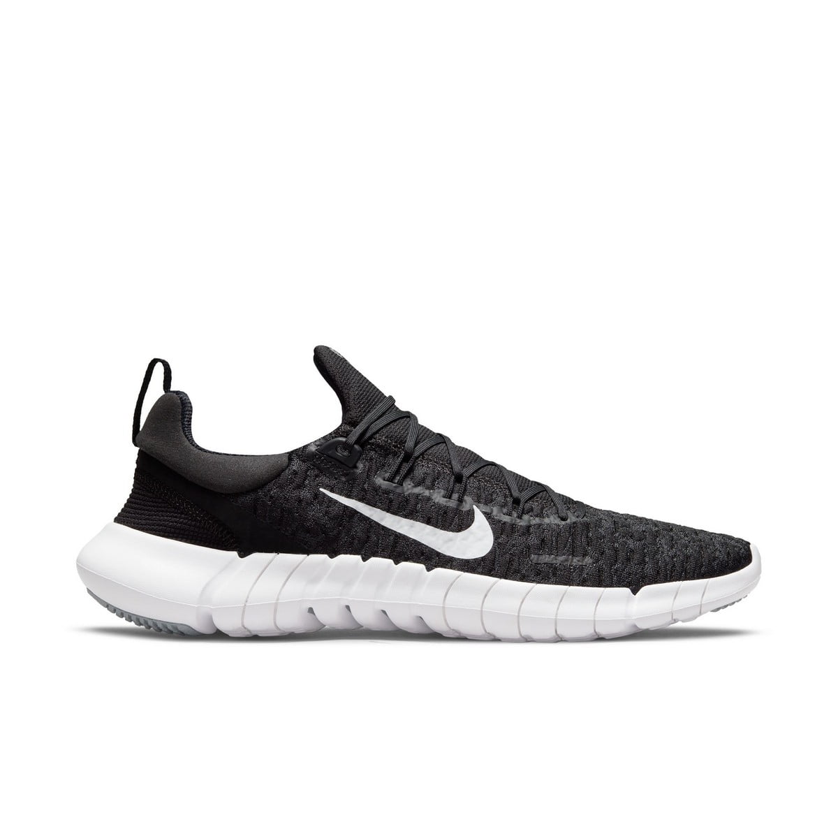 ナイキ メンズ ランニングシューズ Nike Free Run 5.0 '21 - Black/White/Dark Smoke Grey Nike-Men-s-Free-Run-5-0-