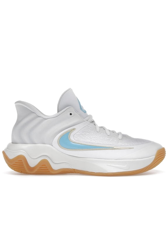 Men's Giannis Immortality 4 White Aquarius Blue Shoes, from StockX